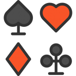 casino playing card suits icon