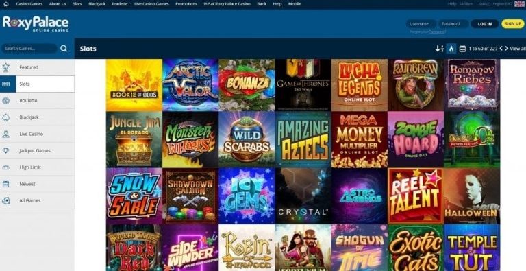 roxy palace online casino download