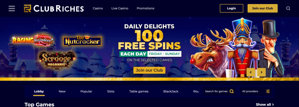 Club riches casino bonus