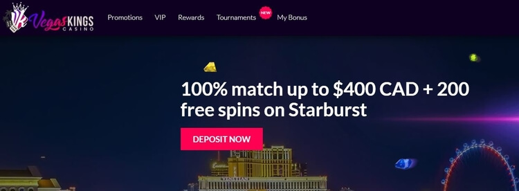 VegasKings Casino bonus