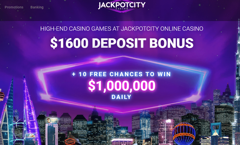 Jackpot City welcome bonus offer